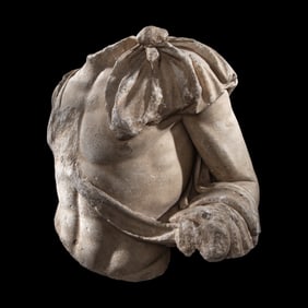 An Over-Lifesized Roman Marble Torso