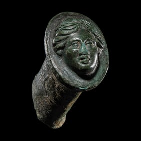A Roman Bronze Sword Hilt