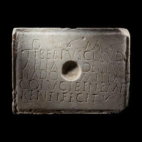 A Roman Marble Funerary Altar