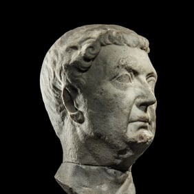 A Roman Marble Portrait Head of a Man