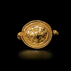 A Hellenistic Gold Filigree Ring