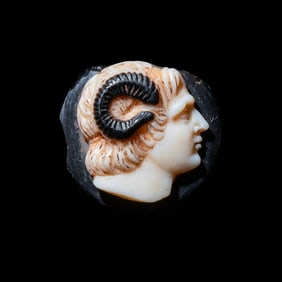 An Eastern Roman Sardonyx Cameo with Head of Alexander the Great