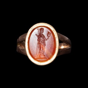 A Roman Carnelian Intaglio with a Muse