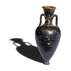 An Attic Black-Glazed Amphoriskos