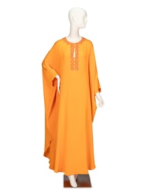 EMILIO PUCCI, TANGERINE EMBELLISHED KAFTAN