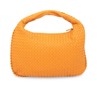 BOTTEGA VENETA, TANGERINE INTRECCIATO HOBO BAG