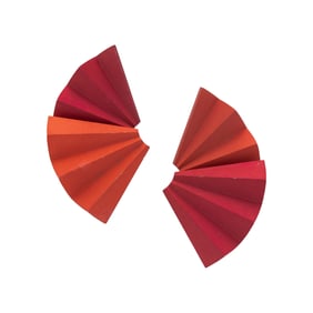 JAR, ALUMINUM FAN EARRINGS