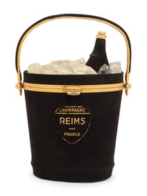 ANNE-MARIE, CHAMPAGNE BUCKET BAG