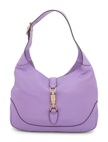 GUCCI, LARGE LILAC JACKIE BAG