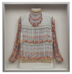 BEADED TOP; OWNED & WORN BY ELIZABETH TAYLOR IN X, Y, and Zee
