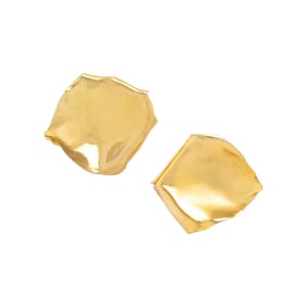 JAR, ALUMINUM 'ROSE PETAL' EARRINGS