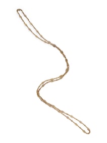 YELLOW GOLD FILIGREE CHAIN NECKLACE