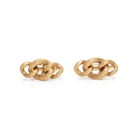 YELLOW GOLD KNOT CUFFLINKS