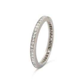PLATINUM AND DIAMOND ETERNITY BAND