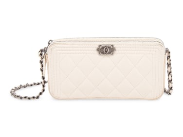 CHANEL, DOUBLE-ZIP MINI BAG