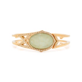 STEPHEN WEBSTER, 'CRYSTAL HAZE' QUARTZ, DIAMOND, AND YELLOW GOLD BRACELET