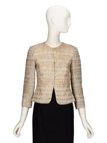 GIORGIO ARMANI, EMBELLISHED SILK JACKET