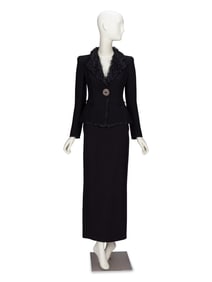 GIORGIO ARMANI, EVENING SKIRT SUIT