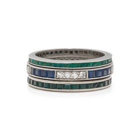 COLLECTION OF STACKING ETERNITY BANDS