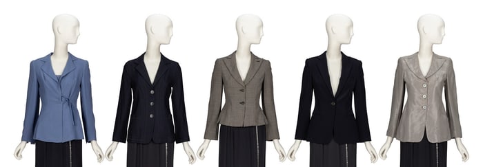 GIORGIO ARMANI, FIVE JACKETS