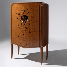 Jules Leleu (French, 1883–1961) Inlaid two-door cabinet, c. 1938