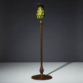 Tiffany Studios (American, 1892–1930) Blown-out candlestick, c. 1910