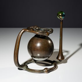 Tiffany Studios (American, 1902–1932) 'Universal Swing' Gimbal candlestick, c. 1905