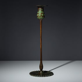 Tiffany Studios (American, 1892–1930) Blown-out candlestick, c. 1910