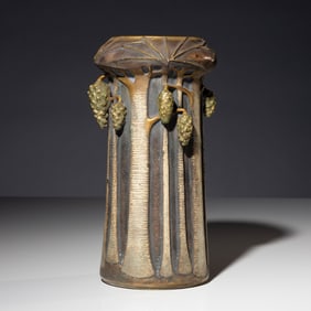 Paul Dachsel (Czech, b. ca. 1880) Pine Vase Bohemia, c. 1906/07