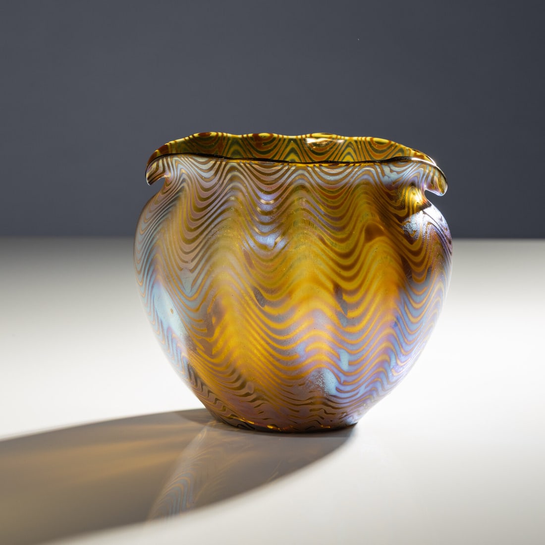 Loetz Glass (Austrian, 1890–1919) Phänomen vase, c. 1915 (1 of 4)
