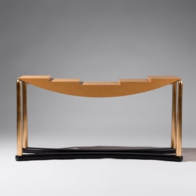 Hans Hollein (Austrian, 1934–2014) Schwarzenberg console table for Memphis Milano, 1981