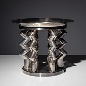 Ettore Sottsass (Italian, 1917–2007) Murmansk silver-plate centerpiece Memphis, Italy, 1982