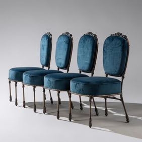 Mattia Bonetti (Swiss, b. 1952) Set of four 'Congo' dining chairs, 2017 Editioned by David Gill,