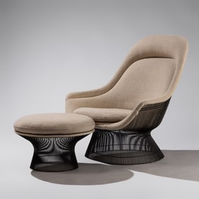 Warren Platner (American, 1919–2006) Lounge chair and ottoman (models 1715 and 1907) Knoll,