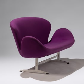 Arne Jacobsen (Danish, 1902–1971) Swan settee, model 3321 for Fritz Hansen