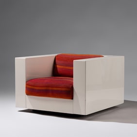 Massimo Vignelli (Italian, 1931–2014) Saratoga cube chair Poltronova, distributed by Stendig