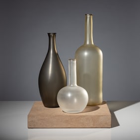 Matteo Thun (Italian, b. 1952) Set of 3 bottles Venini, 2016