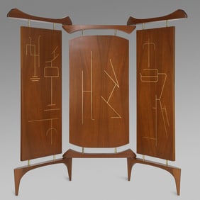 Frank Kyle (American, 1914–1992) Three-panel screen