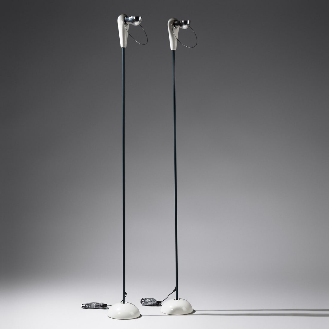 Achille Castiglioni (Italian, 1918–2002)  Pair of Bibip floor lamps for FLOS, USA (1 of 2)