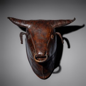 Dimitri Omersa (Yugoslavian, 1927–1985) Rare mounted bull's head for Omersa, c. 1960