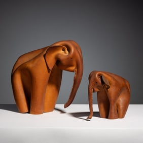 Deru Germany, c. 1960 Two elephants