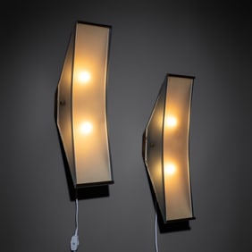 Max Ingrand (French, 1908-1969) Pair of Sconces, model 2135 for Fontana Arte