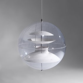 Verner Panton (Danish, 1926–1988) Globe light fixture, c. 1960