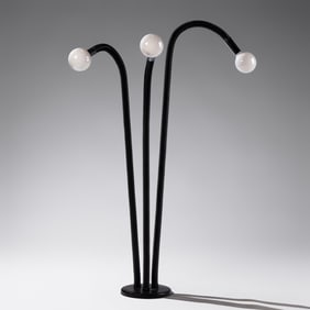 Raymor Postmodern Italian three-arm floor lamp