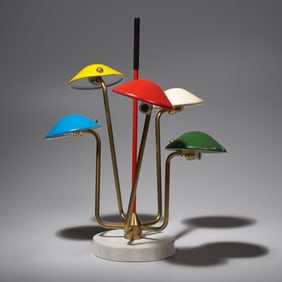 After Gino Sarfatti Mid 20th Century Five-arm table lamp Italy