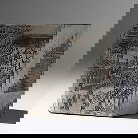 Philip and Kelvin LaVerne (American, 1907–1987 | b. 1937–2025) Lo Ta side table: Philip and Kelvin LaVerne (American, 1907–1987 | b. 1937–2025) Lo Ta side table acid-etched bronze, signed in motif 'Philip Kelvin LaVerne' 15¾ × 18 w × 10 d in (40 × 4