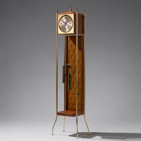 George Nelson & Associates (American, 1908-1986) Grandfather clock, model 2256 Howard Miller Clock