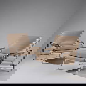 Milo Baughman (American, 1923–2003) Pair of lounge chairs, model 951 Thayer Coggin USA, 1966: Milo Baughman (American, 1923–2003) Pair of lounge chairs, model 951 Thayer Coggin USA, 1966 chrome-plated steel, leather 29 h × 29 w × 31½ d in (74 × 74 × 80 cm)