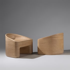 Timbur 21st Century Pair of Stack chairs for Partners & Spade, 2021