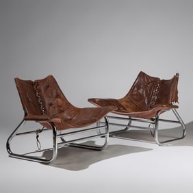 Johan Bertil Häggström (Swedish, 1926–2018) Pair of Corset chairs for Swed-Form Co.,